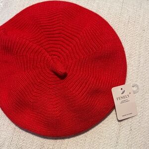 Red Women's Beret Hat